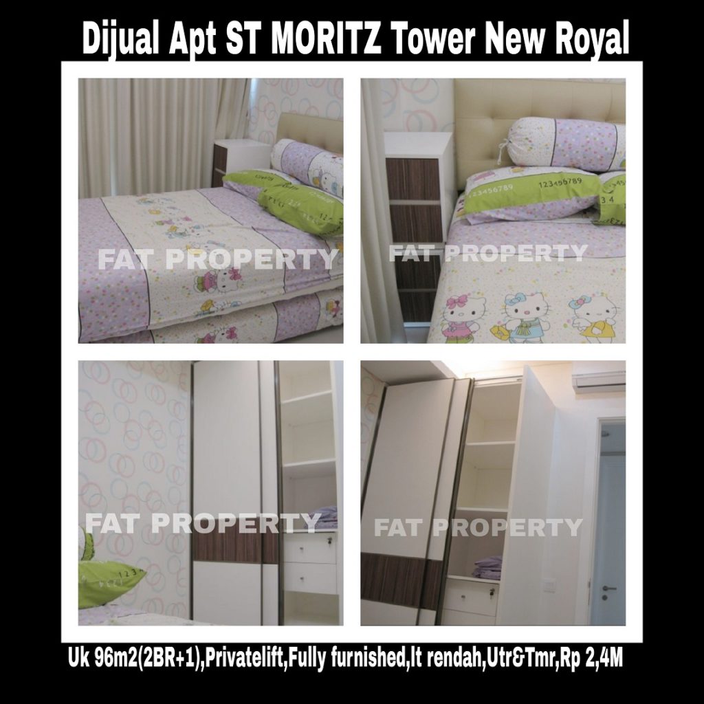 Dijual Apartment ST Moritz di Jl Puri Indah Jakarta Barat.