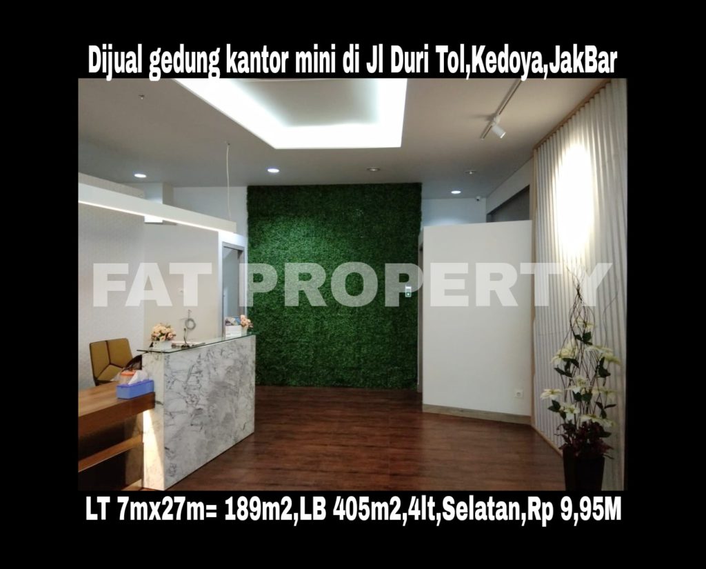 Dijual gedung kantor kecil bagus di Jl Duri Tol,Kedoya,Jakarta Barat