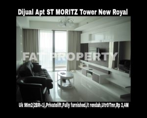 Dijual Apartment ST Moritz di Jl Puri Indah Jakarta Barat.