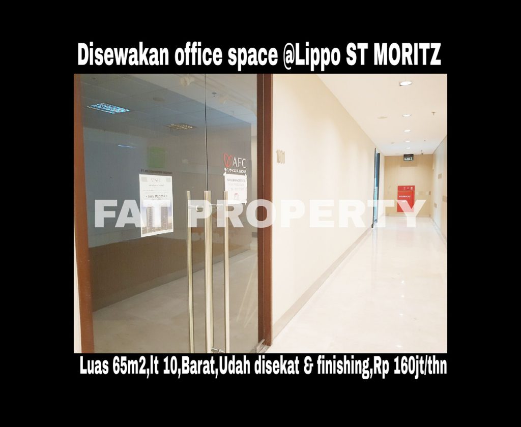 Disewakan office space di kawasan bergengsi dan terkomplit di Jakarta Barat