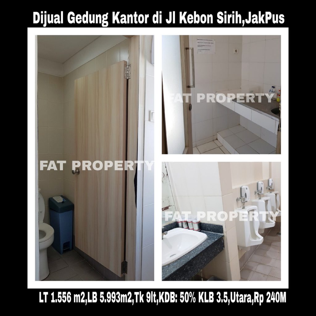 DIJUAL GEDUNG 9 LANTAI DI JL KEBON SIRIH,JAKARTA PUSAT