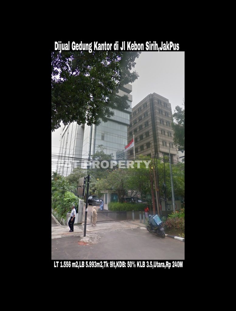 DIJUAL GEDUNG 9 LANTAI DI JL KEBON SIRIH,JAKARTA PUSAT