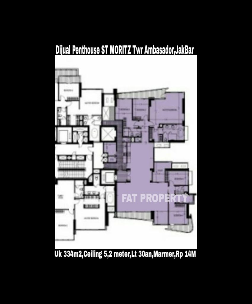 Dijual Penthouse ST MORITZ Tower Ambasador.