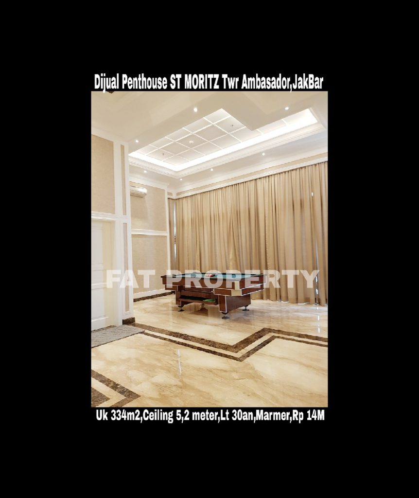 Dijual Penthouse ST MORITZ Tower Ambasador.