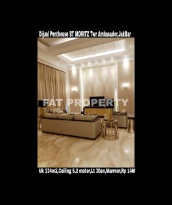 Dijual Penthouse ST MORITZ Tower Ambasador.