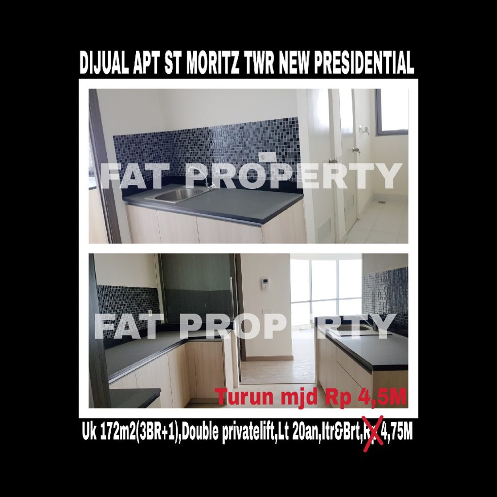 Dijual Apartment ST MORITZ Tower terbaru dan terbaik,New Presidential Tower.
