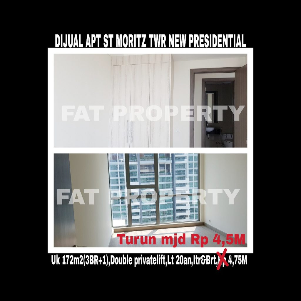 Dijual Apartment ST MORITZ Tower terbaru dan terbaik,New Presidential Tower.