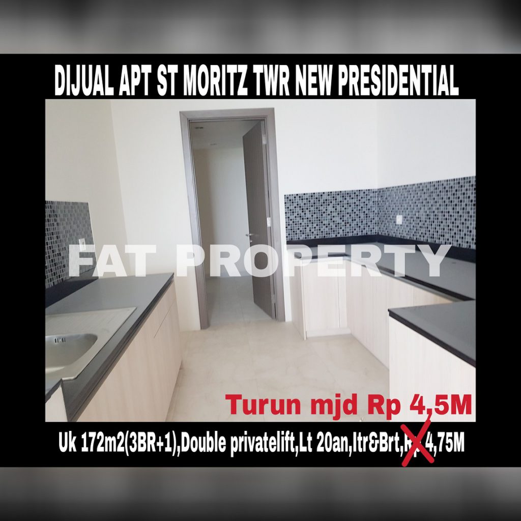 Dijual Apartment ST MORITZ Tower terbaru dan terbaik,New Presidential Tower.
