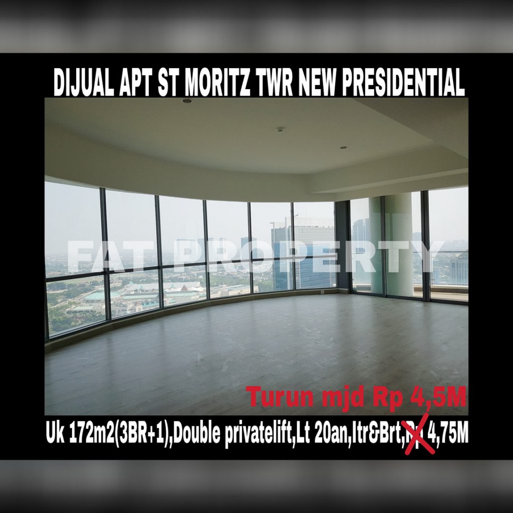 Dijual Apartment ST MORITZ Tower terbaru dan terbaik,New Presidential Tower.