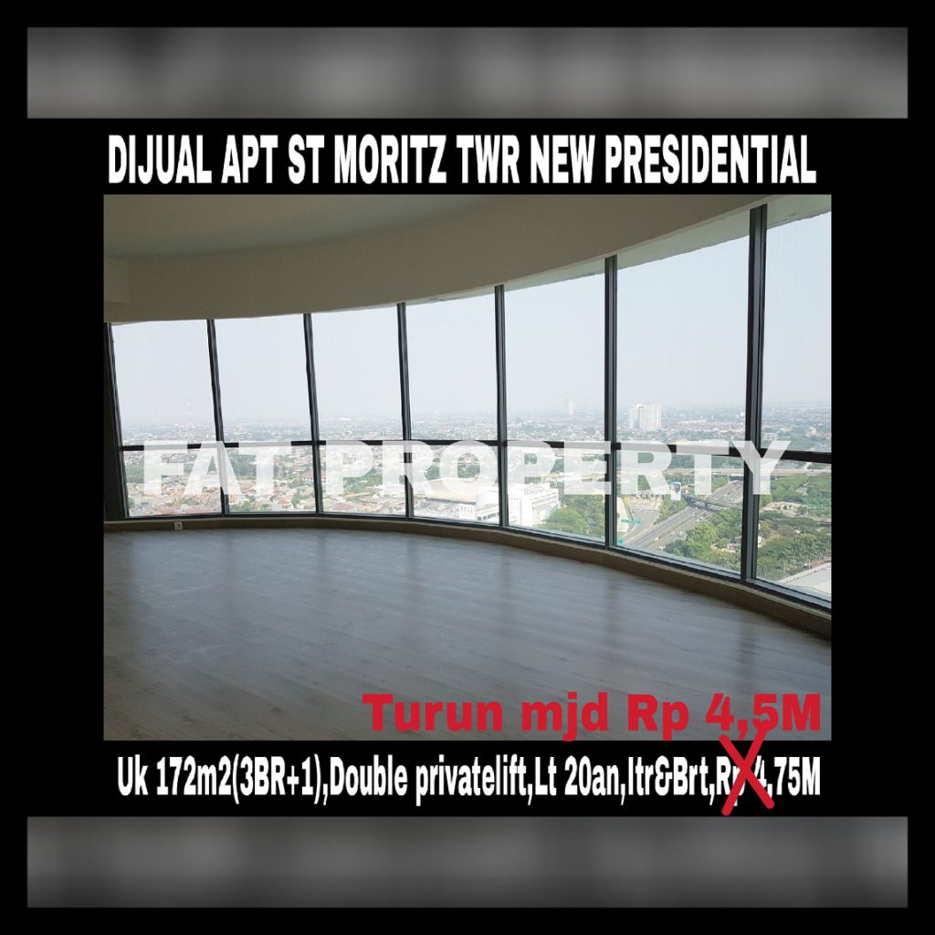 Dijual Apartment ST MORITZ Tower terbaru dan terbaik,New Presidential Tower.