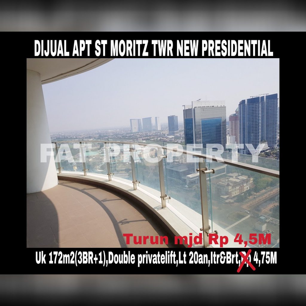 Dijual Apartment ST MORITZ Tower terbaru dan terbaik,New Presidential Tower.