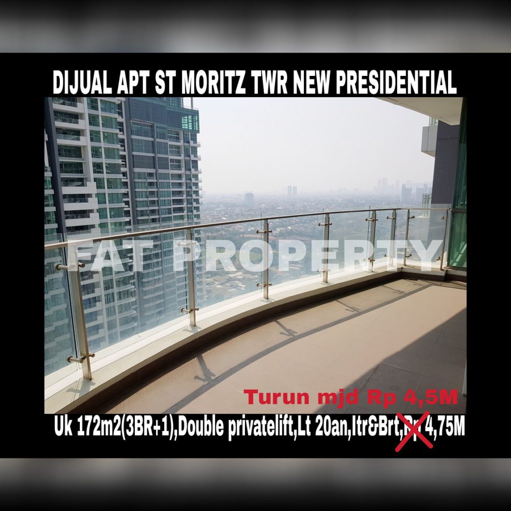 Dijual Apartment ST MORITZ Tower terbaru dan terbaik,New Presidential Tower.