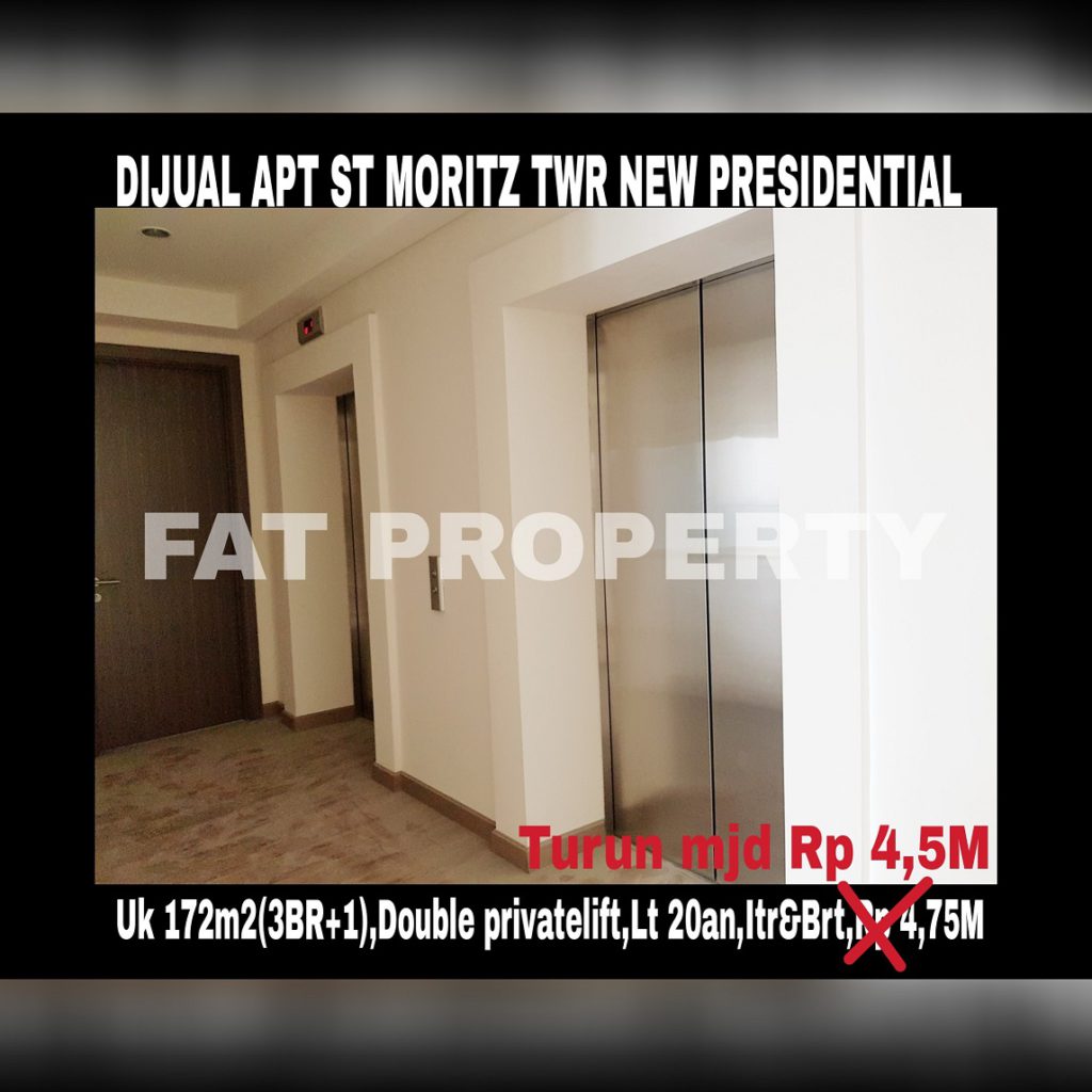 Dijual Apartment ST MORITZ Tower terbaru dan terbaik,New Presidential Tower.