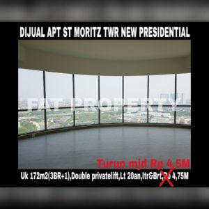 Dijual Apartment ST MORITZ Tower terbaru dan terbaik,New Presidential Tower.