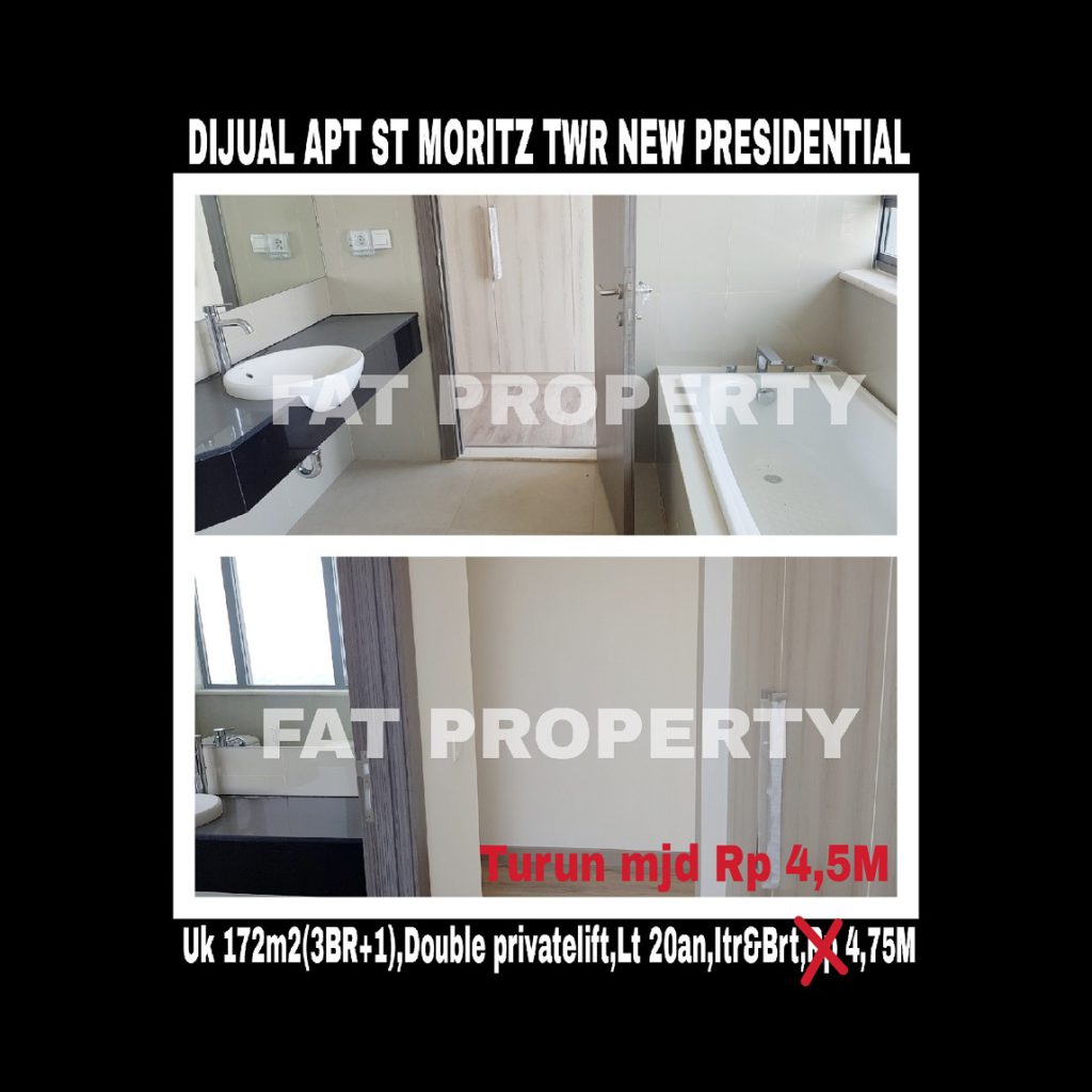 Dijual Apartment ST MORITZ Tower terbaru dan terbaik,New Presidential Tower.