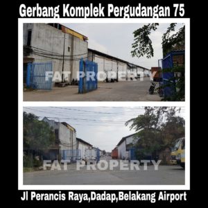 Dijual gedung pabrik Ex Garment di kawasan Pergudangan 75 ,Perancis Raya,Dadap,Tangerang