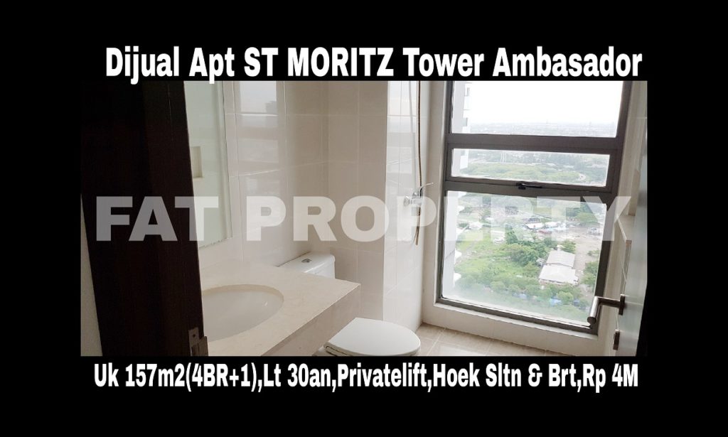 Dijual Apartment ST MORITZ Tower Ambasador luas 157m2 di lt 30-an.