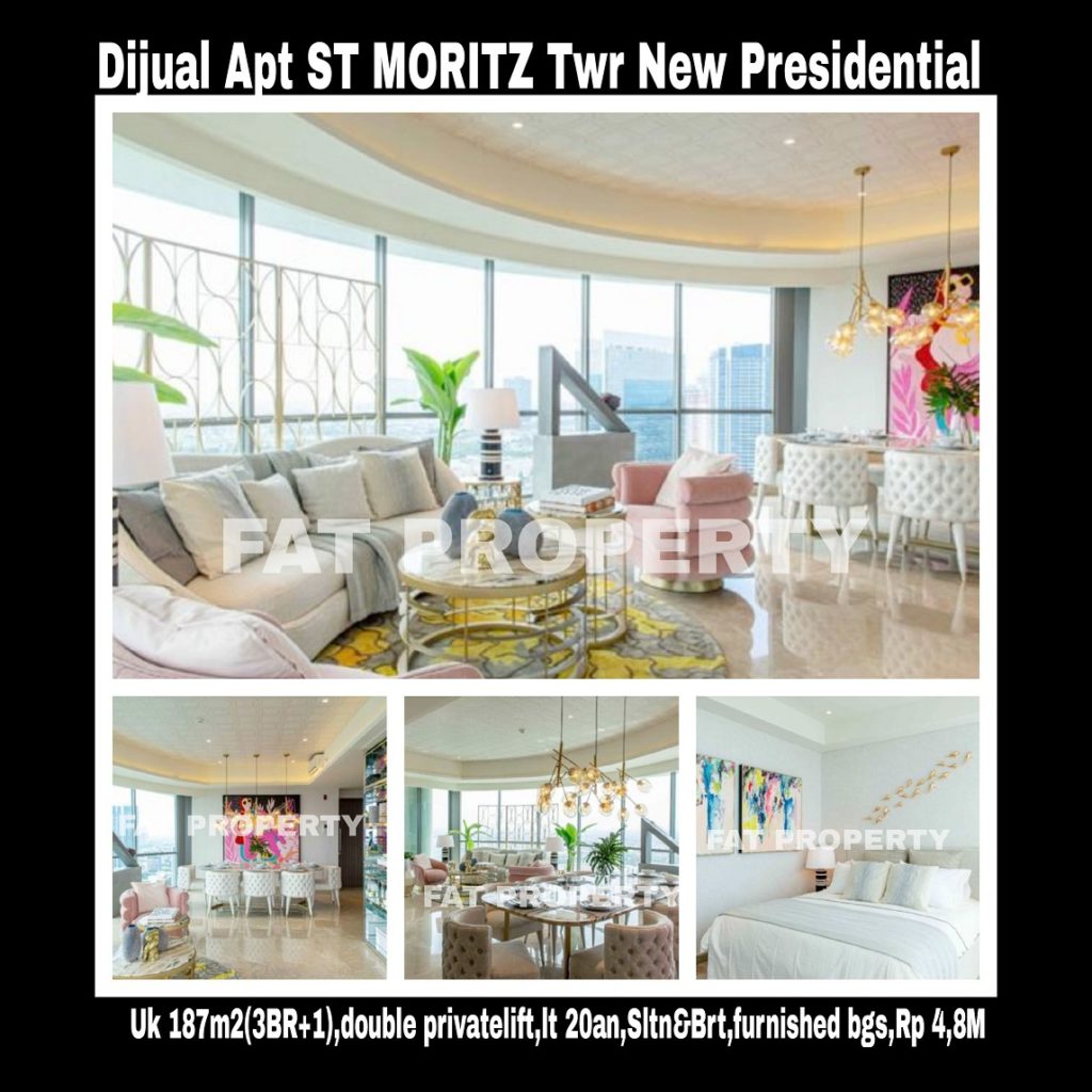 Dijual Apartment ST MORITZ Tower terbaru dan terbaik,New Presidential Tower.