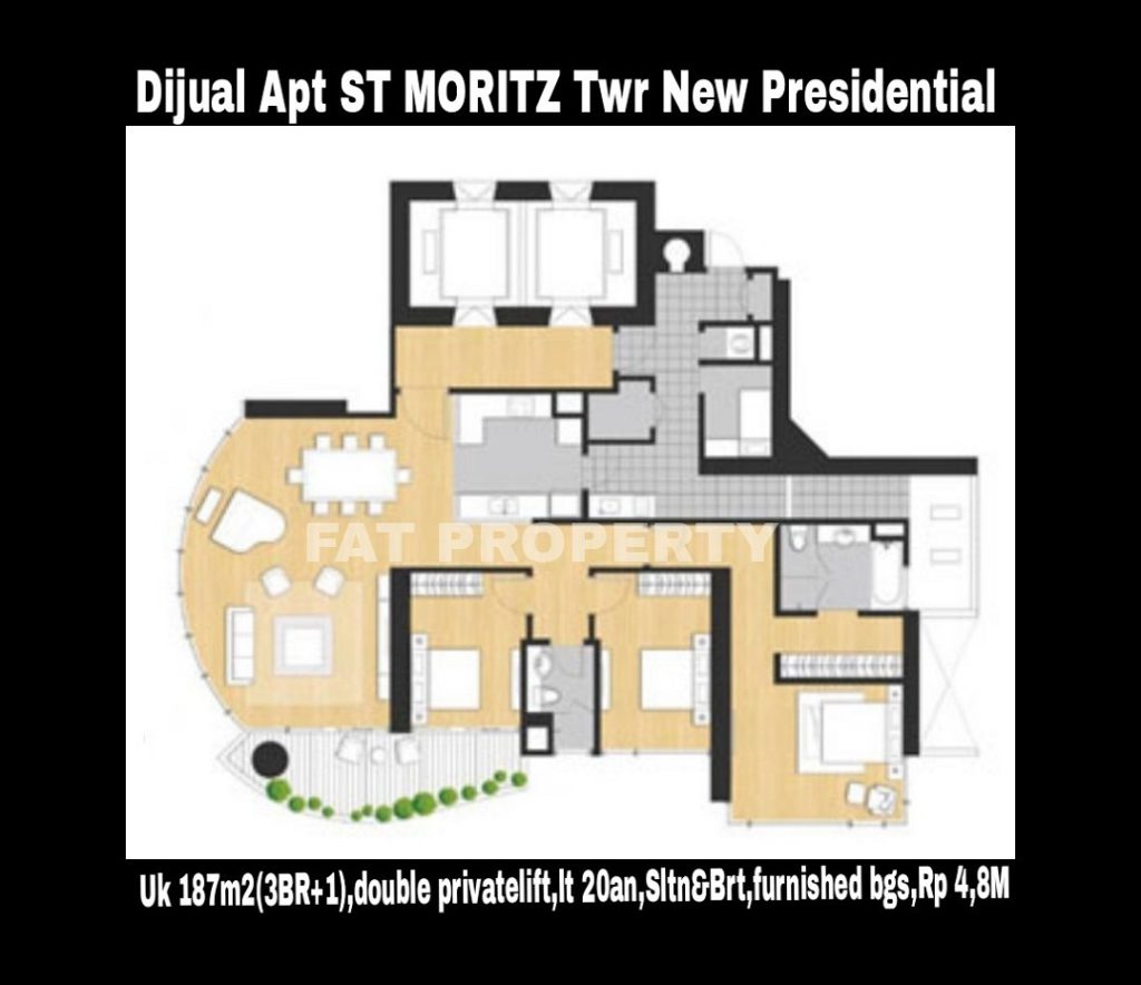 Dijual Apartment ST MORITZ Tower terbaru dan terbaik,New Presidential Tower.