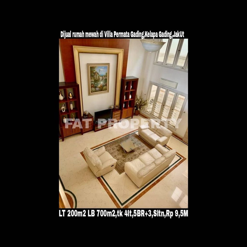 Dijual cepat Rumah tinggal di komp.Villa Permata Gading,Kelapa Gading,Jakarta Utara.