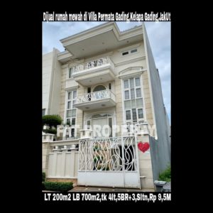 Dijual cepat Rumah tinggal di komp.Villa Permata Gading,Kelapa Gading,Jakarta Utara.