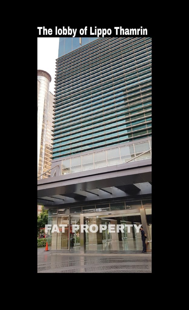 Dijual office space di Lippo Thamrin lantai 3.