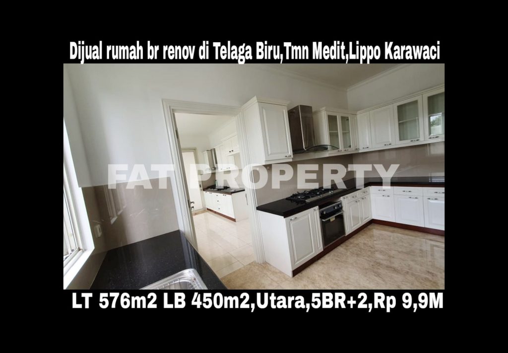 Dijual rumah renov bagus di Telaga Biru 28-30,Tmn Mediterania,Lippo Karawaci