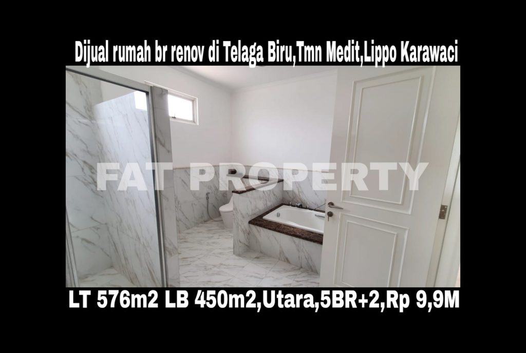 Dijual rumah renov bagus di Telaga Biru 28-30,Tmn Mediterania,Lippo Karawaci