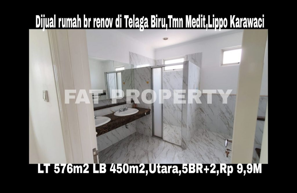 Dijual rumah renov bagus di Telaga Biru 28-30,Tmn Mediterania,Lippo Karawaci