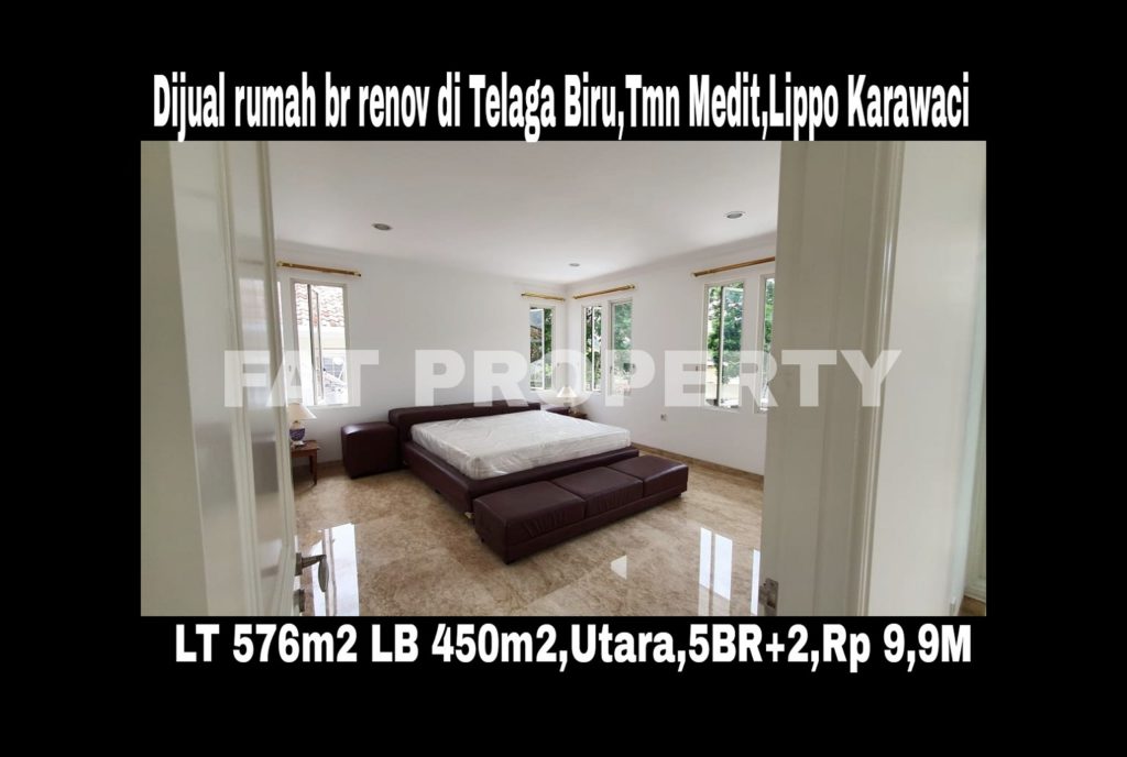 Dijual rumah renov bagus di Telaga Biru 28-30,Tmn Mediterania,Lippo Karawaci