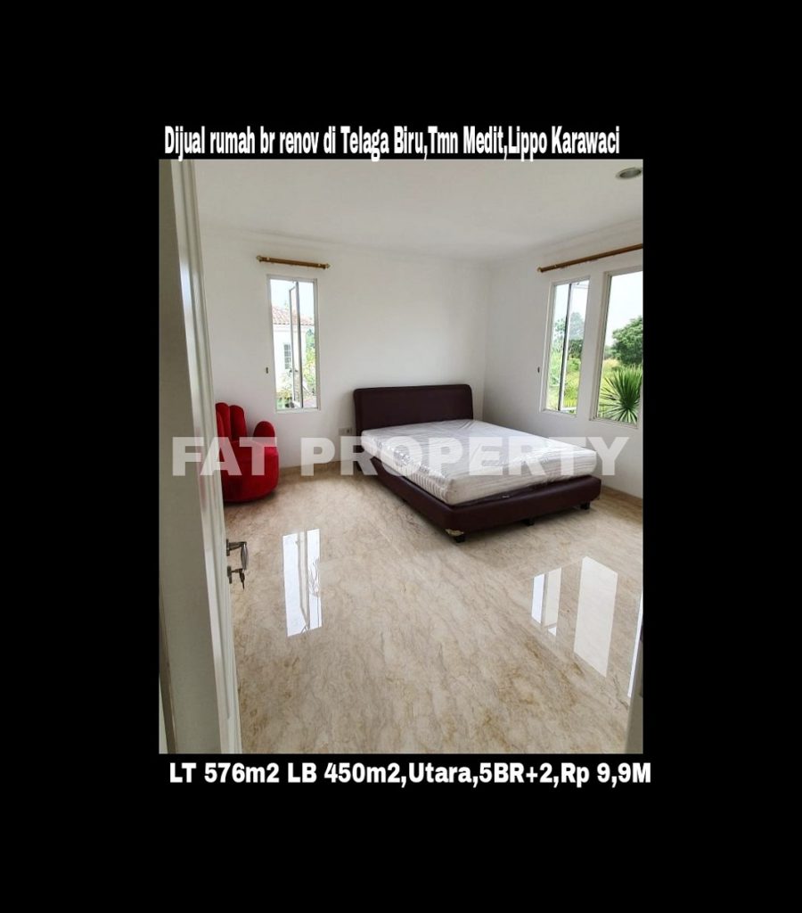 Dijual rumah renov bagus di Telaga Biru 28-30,Tmn Mediterania,Lippo Karawaci