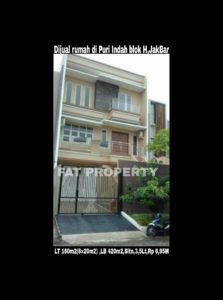 Dijual cepat rumah bagus di komplek perumahan elite di Puri Indah blok H,Jakarta Barat.