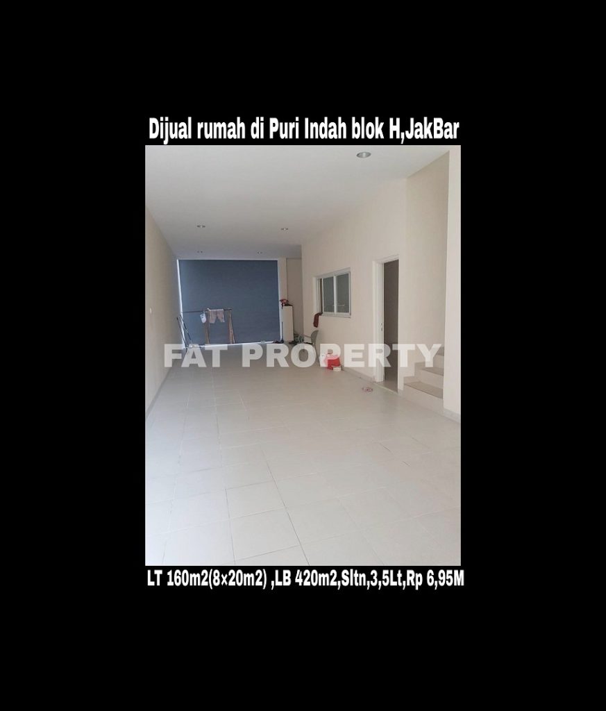 Dijual cepat rumah bagus di komplek perumahan elite di Puri Indah blok H,Jakarta Barat.