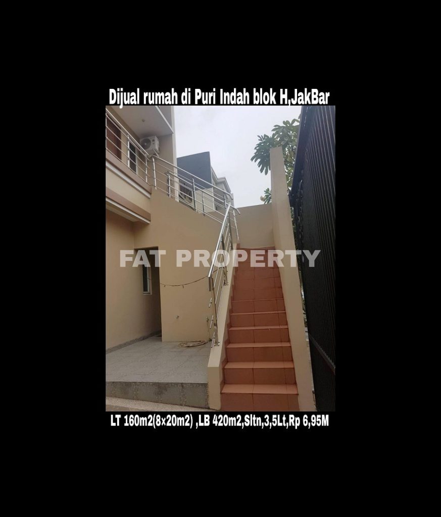 Dijual cepat rumah bagus di komplek perumahan elite di Puri Indah blok H,Jakarta Barat.