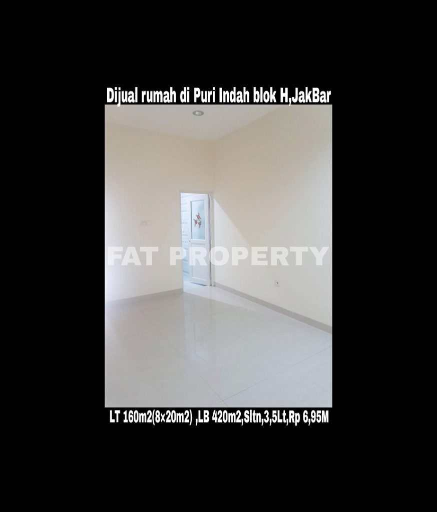 Dijual cepat rumah bagus di komplek perumahan elite di Puri Indah blok H,Jakarta Barat.