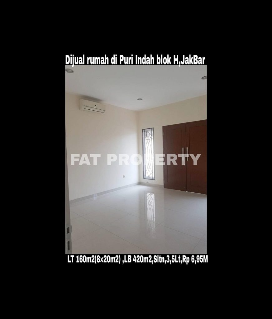 Dijual cepat rumah bagus di komplek perumahan elite di Puri Indah blok H,Jakarta Barat.