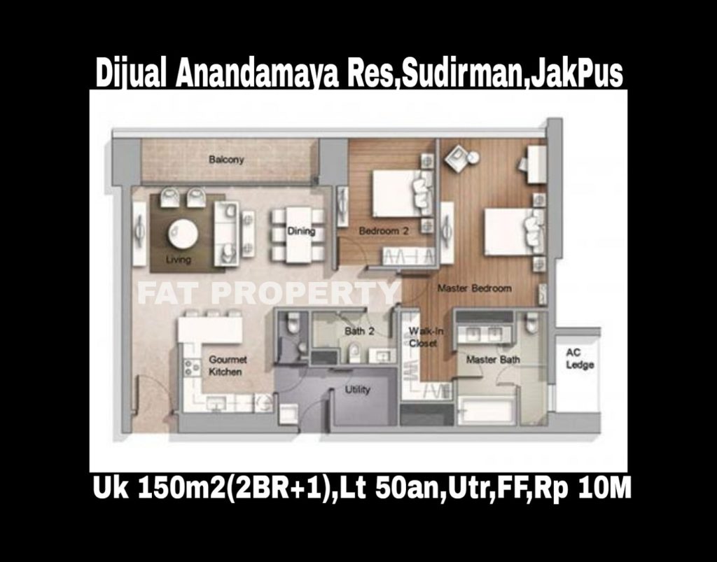Dijual Condominium Anandamaya Residence,Jl Sudirman (Komplek Menara Astra),Jakarta Pusat