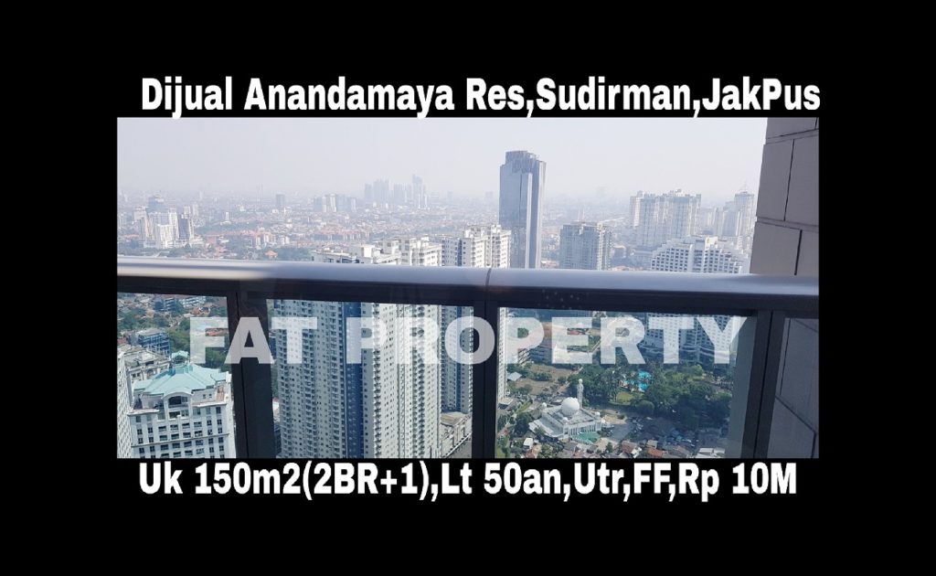 Dijual Condominium Anandamaya Residence,Jl Sudirman (Komplek Menara Astra),Jakarta Pusat