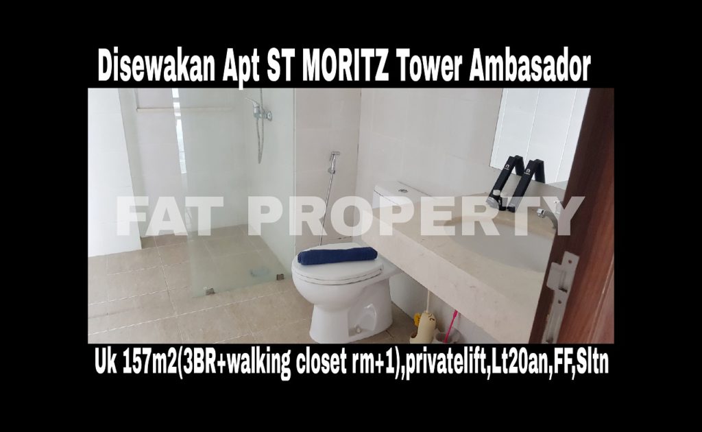 Disewakan Apartment ST MORITZ Tower Ambasador luas 157m2 di lt 20an.
