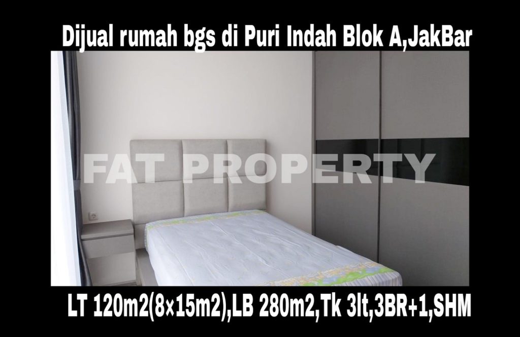 Dijual cepat rumah bagus di komplek perumahan elite di Puri Indah blok A,Jakarta Barat.