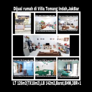 Dijual rumah di Villa Tomang Indah,Kepa Duri,Jakarta Barat.