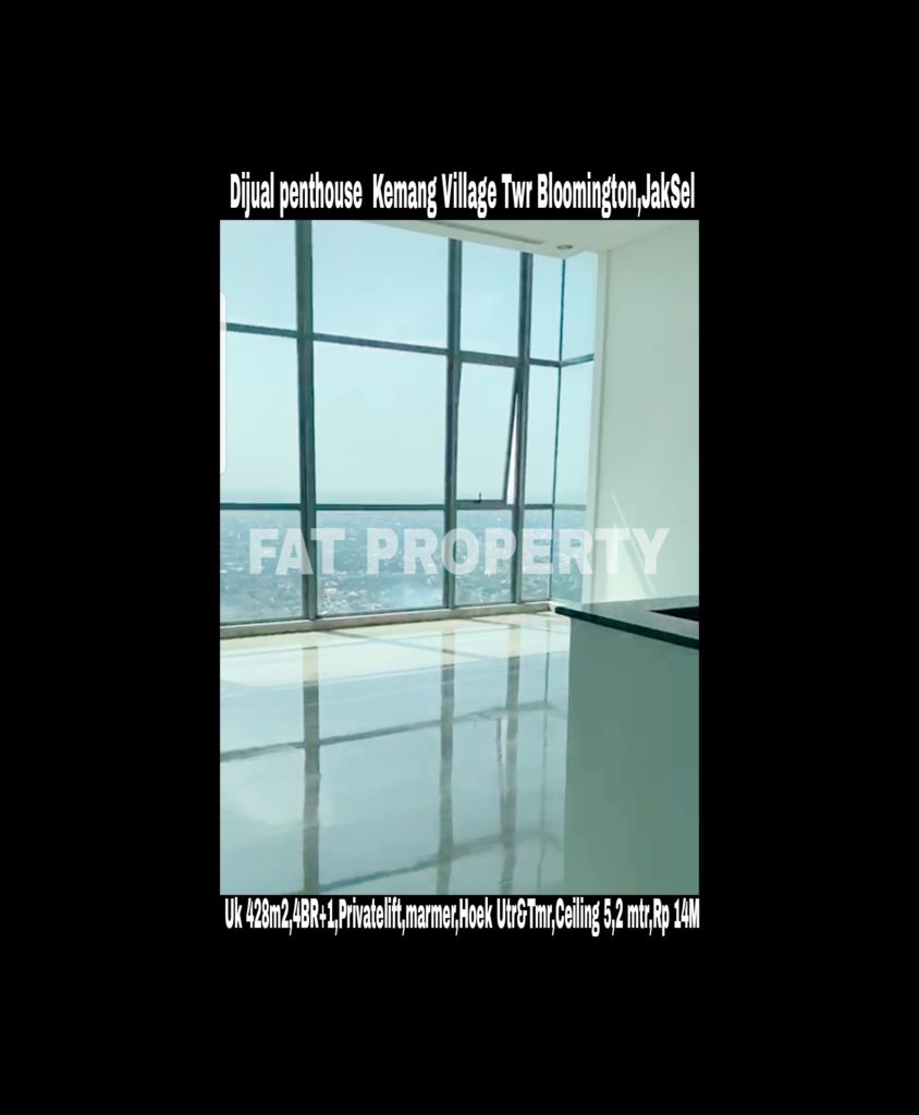 Dijual PENTHOUSE KEMANG VILLAGE, integrated development terlengkap di Jakarta Selatan.