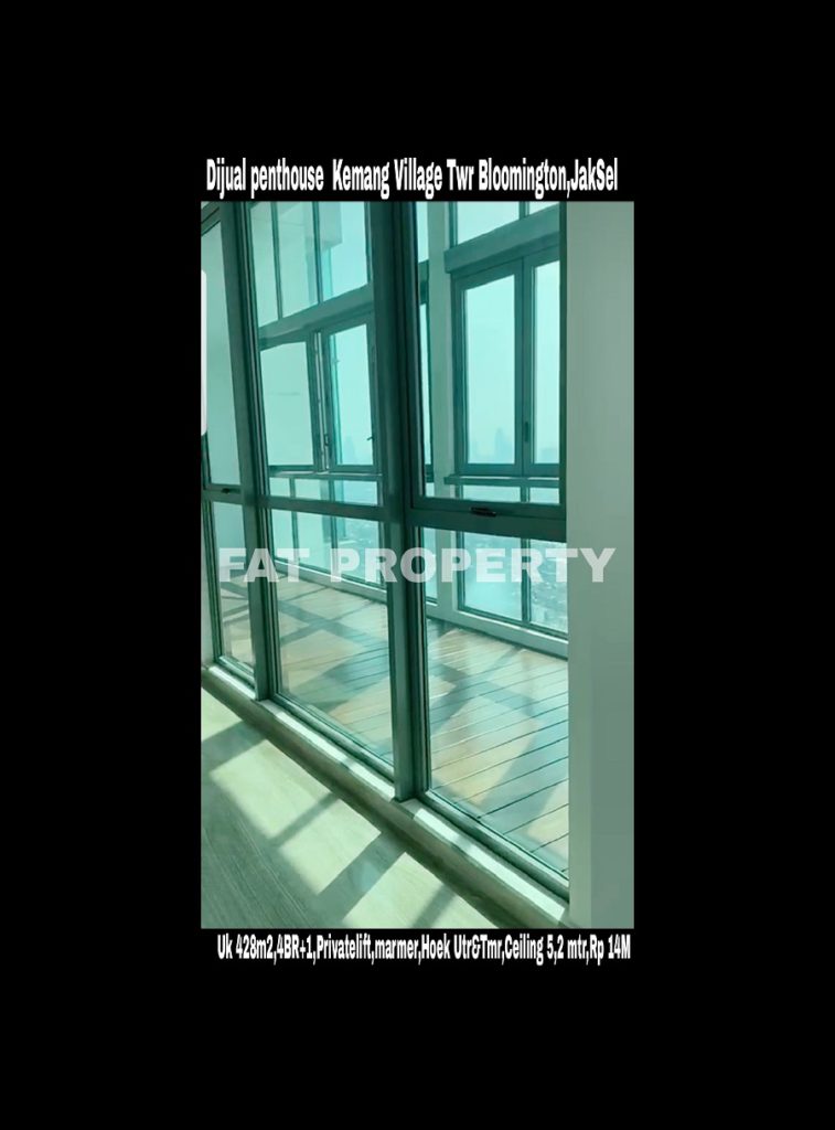 Dijual PENTHOUSE KEMANG VILLAGE, integrated development terlengkap di Jakarta Selatan.