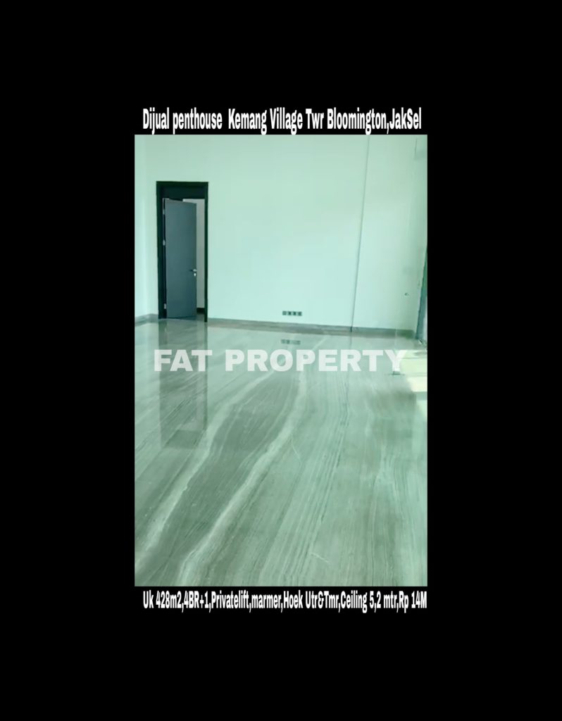 Dijual PENTHOUSE KEMANG VILLAGE, integrated development terlengkap di Jakarta Selatan.