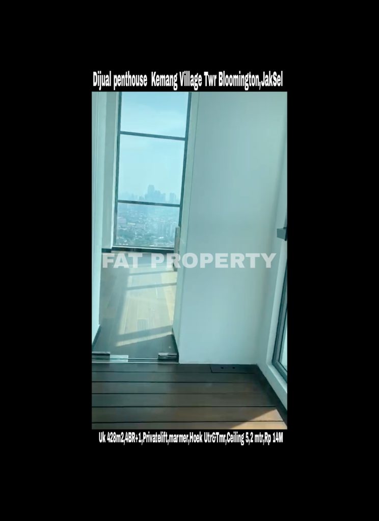 Dijual PENTHOUSE KEMANG VILLAGE, integrated development terlengkap di Jakarta Selatan.