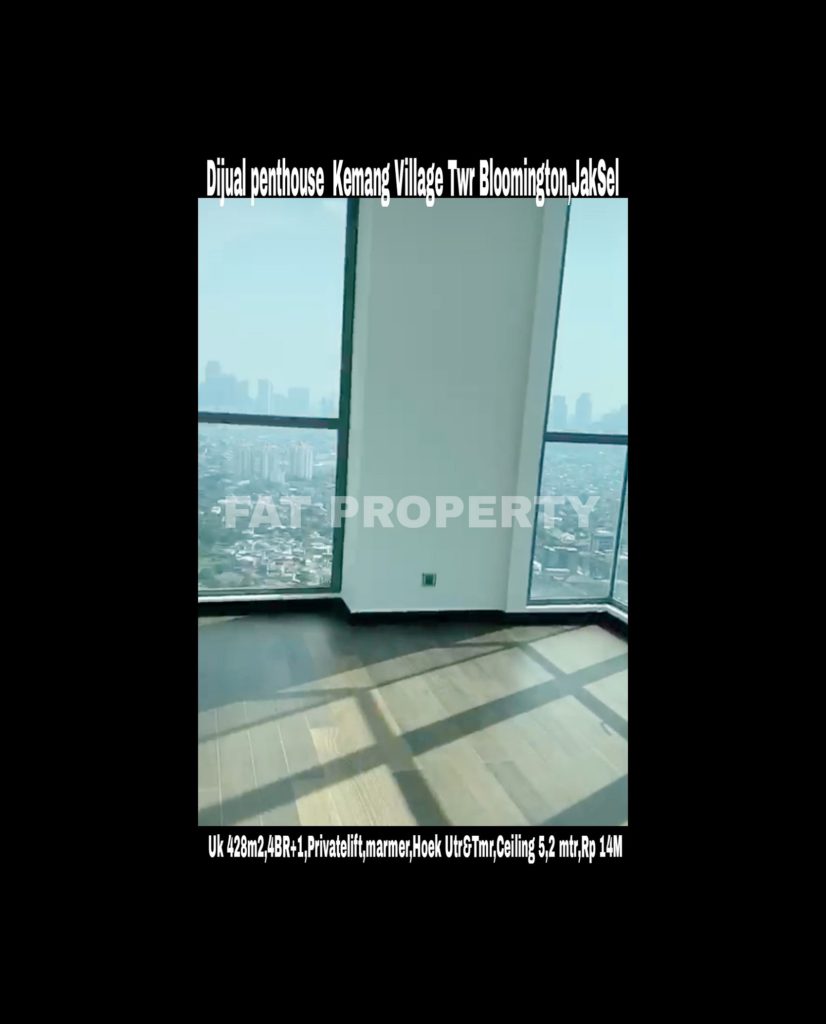 Dijual PENTHOUSE KEMANG VILLAGE, integrated development terlengkap di Jakarta Selatan.