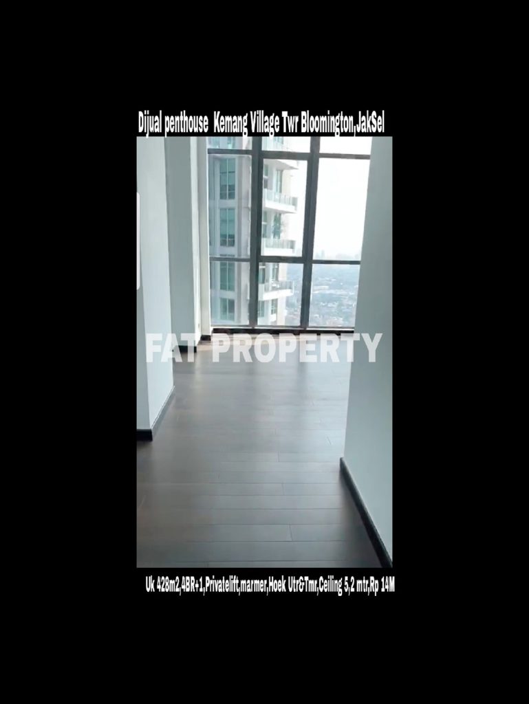 Dijual PENTHOUSE KEMANG VILLAGE, integrated development terlengkap di Jakarta Selatan.