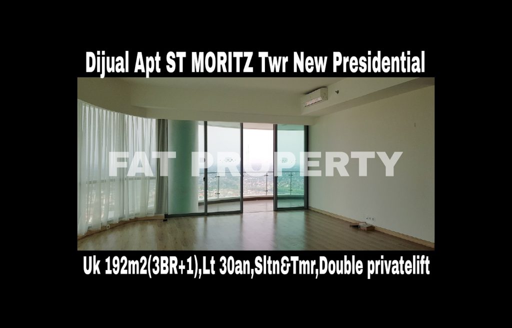 Dijual cepat butuh cash Apartment ST MORITZ Tower terbaru dan terbaik,New Presidential Tower.