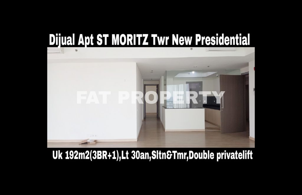 Dijual cepat butuh cash Apartment ST MORITZ Tower terbaru dan terbaik,New Presidential Tower.