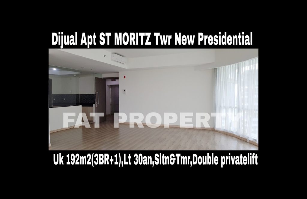Dijual cepat butuh cash Apartment ST MORITZ Tower terbaru dan terbaik,New Presidential Tower.
